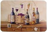 Wine Bottles Wine Tasting Bistro Wine Theme Set of 6 Placemats (Coated Plastic) French design