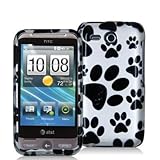 Dog Paw Design Crystal Hard Skin Case Cover for HTC Freestyle F8181 Phone N ....