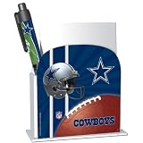 Dallas Cowboys Stationery Desk Caddy with Matching Ballpoint Grip Pen - NFL (12019-QUG)