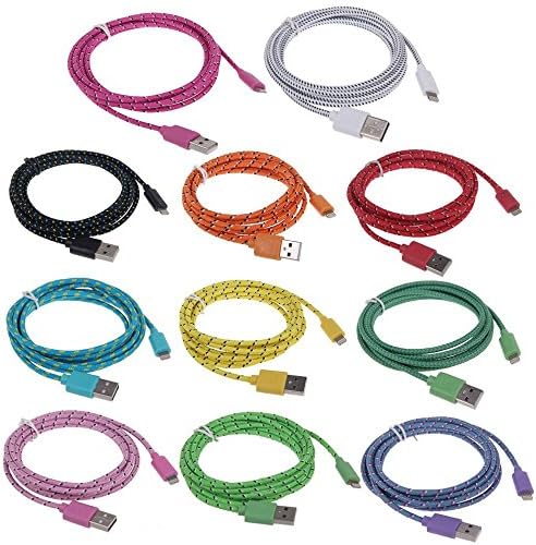 3ft(1m) Black Braided Nylon Lightning Charging Cable for Apple Iphone 6, 6+, 5 5c 5s, Ipad 4 Mini, Ipod Touch 5/nano 7
