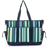 Skip*Hop Double Duo Deluxe Changing Bag - Ocean Stripe