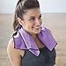 YogaRat Hand Purple-Black 100% Microfiber Yoga Towels (15