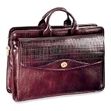 Jack Georges Wide Gusset Top Zip with Front Pocket W7565 Briefcase by Jack Georges