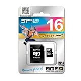 �V���R���p���[ micro SDHC�J�[�h 16GB (Class10) �i�v�ۏ� (SDHC�A�_�v�^�[�t) SP016GBSTH010V10-SP �摜