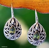 Peridot earrings, 'Paradise Tears'