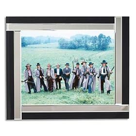 DAVID CARRADINE AS COLE YOUNGER, ROBERT CARRADINE AS BOB YOUNGER, JAMES KEACH AS JESSE JAMES, KALEN KEACH AS LITTLE JESSE, STACY KEACH AS FRANK JAMES, DENNIS QUAID AS ED MILLER, DAVID CARRADINE AS COLE YOUNGER, DENNIS QUAID AS ED MILLER FROM THE LONG RIDERS #1 - COLOUR Movie Photo - Luxury Framed 25x20cm Photograph (Colour choice of Four Section Mirror and Black Glass Frame or Real Capiz Shell Frame)
