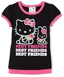 Hello Kitty Girls 2-6x Puff Sleeve Bf Screen Tee,Black,4