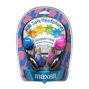 Maxell 190338 Kids Safe Headphone (Black) by Maxell