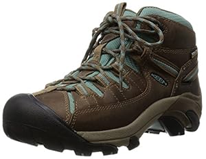 KEEN Women's Targhee II Mid WP Boot, Shitake/Mineral Blue, 5 M US