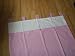 BRAND NEW HANDMADE PINK GINGHAM WITH WHITE FULLY LINED TAB TOP CURTAINS 72" DROP