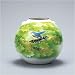 九谷焼 8号花瓶 新緑萌え 【陶器,花器,フラワーベース】