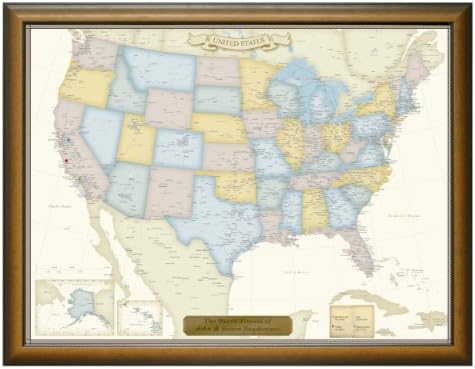 Luggage Pros Personalized United States Travel Map