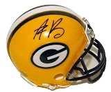 AARON RODGERS SIGNED AUTOGRAPHED GREEN BAY PACKERS MINI HELMET