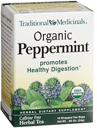 Traditional Medicinals Organic Peppermint, 16-Count (Pack of 6)