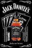 Jack Daniels (Poker, Jacks are Better) Art Poster Print - 24 X 36