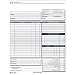 Adams Job Invoice Unit Set, 8.5 x 11.44 Inch, 2-Part, Carbonless, 100-Pack, White (NC2817)