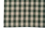 Dunroven House 737-44 Housecheck Tea Towel in Green with Tea Dyed Background- Pack of 6