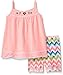 Little Lass Girls' 2 Piece Bike Short Set Chevron