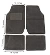 Eurow Gray Premium Plush Pile Carpet Mat - 4 Piece Eurow Gray Premium Plush Pile Carpet Mat - 4 Piece