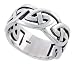 Gent's 3/8 (10 mm ) Sterling Silver Celtic Knot cut-out Band