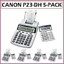 Canon P23-DH V miniDesktop Printing Calculator w/ LS-100 Calculator 5-Pack