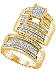 0.58CTW DIAMOND FASHION TRIO SET