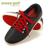 （クロックスゴルフ）crocs golf ドレイデン drayden メンズ 18975-02I ブラック/トゥルーレッド M10(28.0cm)