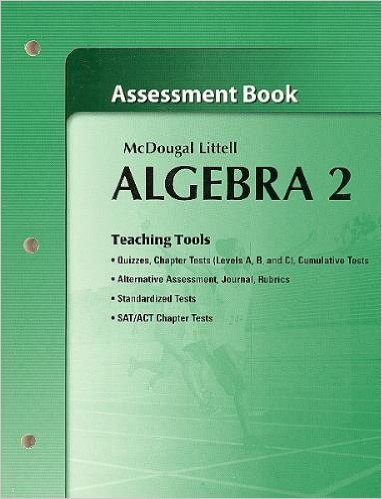 holt mcdougal larson algebra 2 assessment book