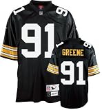 Pittsburgh Steelers NFL Jersey Kevin Greene #91 Black Throwback Jersey Size 54