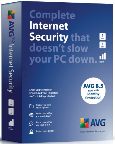 AVG 8.5 Internet Security 1 user 1 year 8.5 (PC CD)