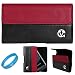 Burgundy Portola Leather Holster Carrying Case with Fixed Belt-Clip and Magnetic Closing Flap for Sa