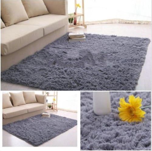 Fluffy Anti-skid Shaggy Area Rug Dining Living Room Carpet Comfy Bedroom Floor