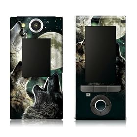 Three Wolf Moon Design Decorative Protector Skin Decal Sticker for Sony Bloggie Duo MHS-FS2 HD Video Camera Digital Camcorder
