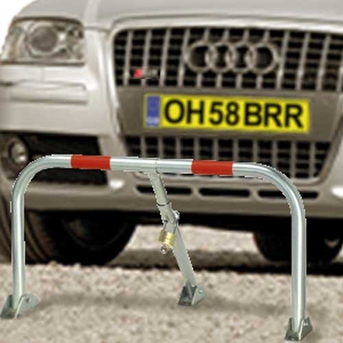 Folding Security Barrier Caravan Car Van secure parking