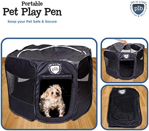 Pet Playpen - Pet in a Bag - Black