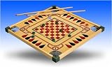 MERDEL CARROM GAMEBOARD WITH SQUARE CORNERS