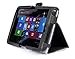 ProCase Folio Stand Cover Case Exclusive for Stream 7 Tablet (5701), with Hand Strap, Bonus Stylus Pen (Black)