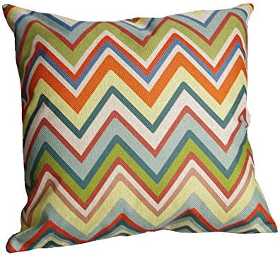 Sunlightsell Geometric Pattern Cotton Linen Square Decorative Fashion Throw Pillow Case-17.3 "X17.3 " (K)