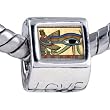 Egyptian- Eye Horus Photo Love European Charm Bead Pandora & Bracelet Compatible