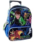 Ben 10 Alien Force Large Rolling Backpack - Ben 10 Wheeled Backpack