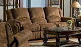 Rawlinson Double Reclining Sofa in Distressed Padded Microfiber Upholstery by Coaster - 550151