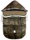7A.M. Enfant Le Sac Igloo Footmuff, Converts into a Single Panel Stroller and Car Seat Cover - Cafe, Small