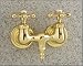 Brass Clawfoot Tub Filler Faucet with Cross Handles