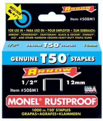 Arrow Fastener #504M1 1000PK T50 1 4Staples