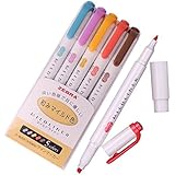 Zebra Mildliner Soft Color Double-Sided Highlighter Pens Deep, Warm & Cool (Yellow Pack)