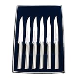 Rada Cutlery Six Serrated Steak Knives Gift Set, 6 Pc Boxed Set, Made in USA, Aluminum Handles