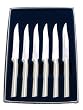 Rada Cutlery Six Serrated Steak Knives Gift Set, 6 Pc Boxed Set, Made in USA, Aluminum Handles (S6S)