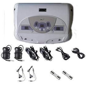 Dual Ionic Ion Detox Aqua Foot Spa Chi Cleanse Machine with MP3 Music Player