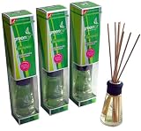 51kG2jo4pIL. SL160  Greenair Aromatherapy Reed Diffusers, 2.7 Ounce Containers, Lemongrass (Set of 3)