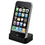 Apple iPhone 3G Black USB Hot Sync Cradle Twin Desktop Charger